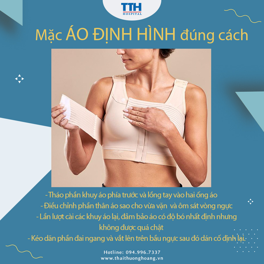 Mặc áo định hình đúng cách