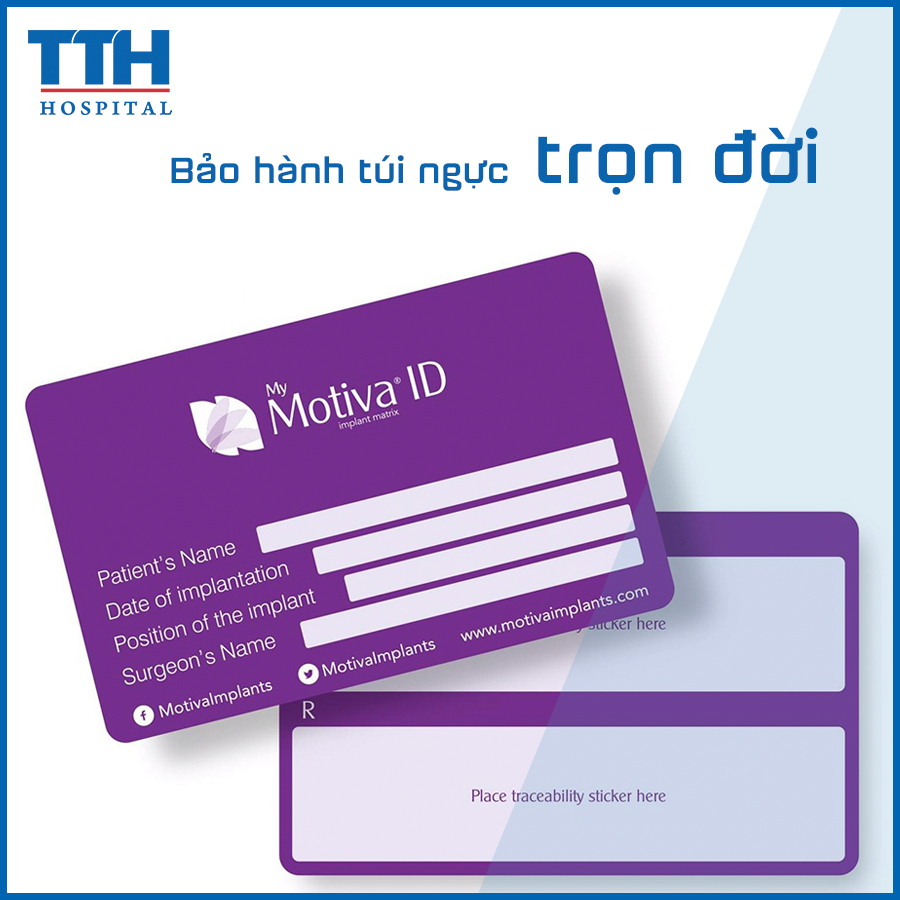 Túi ngực Motiva Nano Chip được bảo hành trọn đời