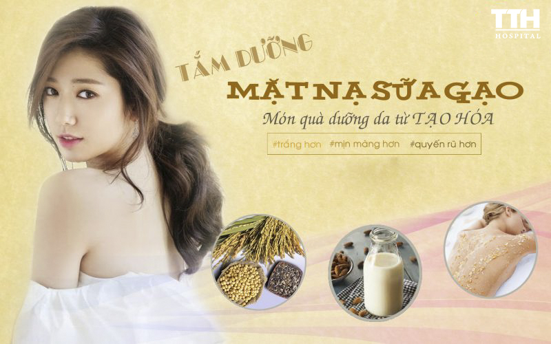TẮM DƯỠNG BẰNG MẶT NẠ SỮA GẠO