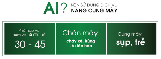 Những ai nên căng chỉ nâng cung mày