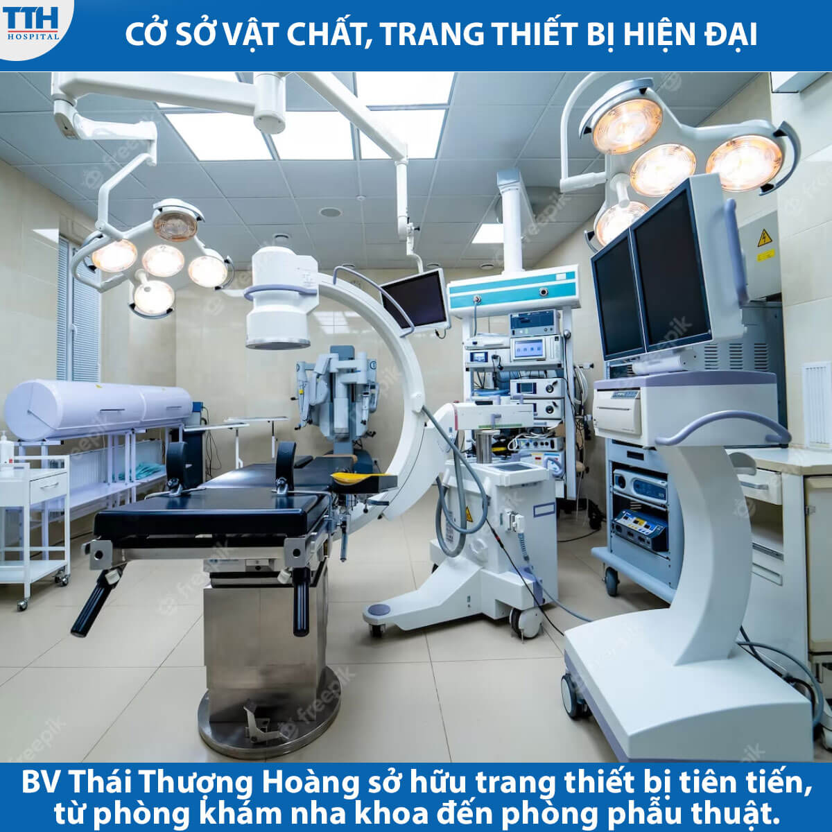 Cơ sở vật chất của bệnh viện Thái Thượng Hoàng