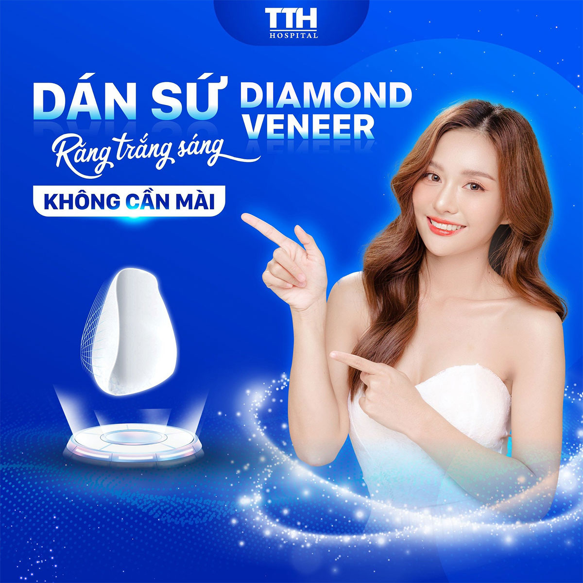 Dán sứ Diamond Veneer - Không cần mài răng